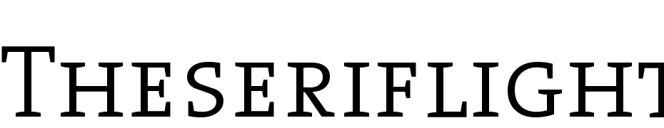 The Serif Light Caps Scarica Caratteri Gratis